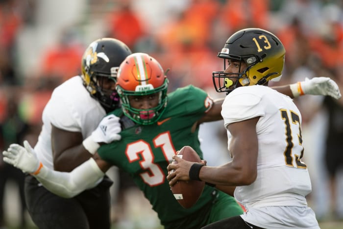 Florida A&M Rattlers linebacker Isaiah Land